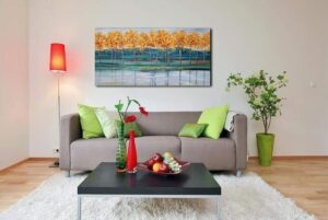 Seasonal scenery for tv lounge